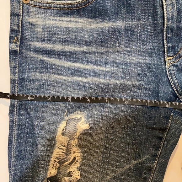 ANTHROPOLOGIE AG Distressed Stevie Slim Straight Ankle Jeans - Picture 6 of 7